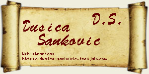 Dušica Sanković vizit kartica